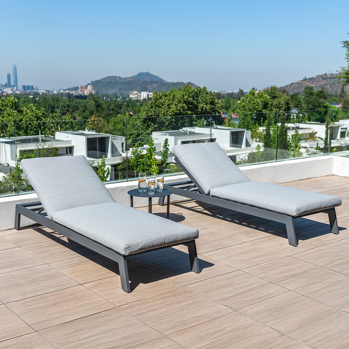 Pack 2 Reposeras Aluminio Vonnas