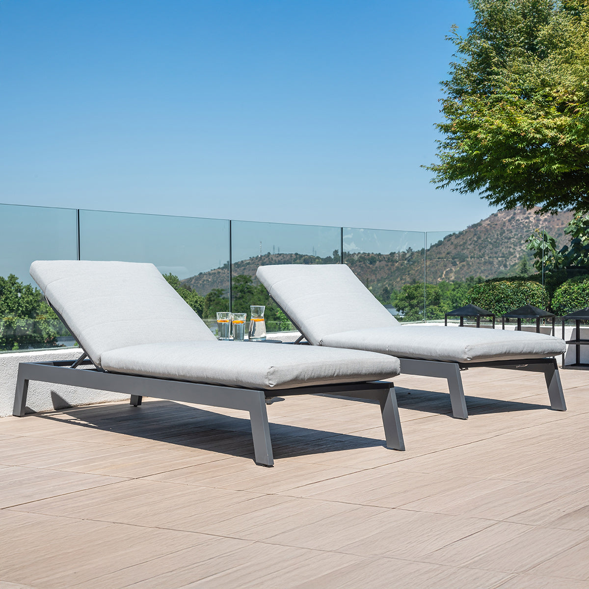 Pack 2 Reposeras Aluminio Vonnas