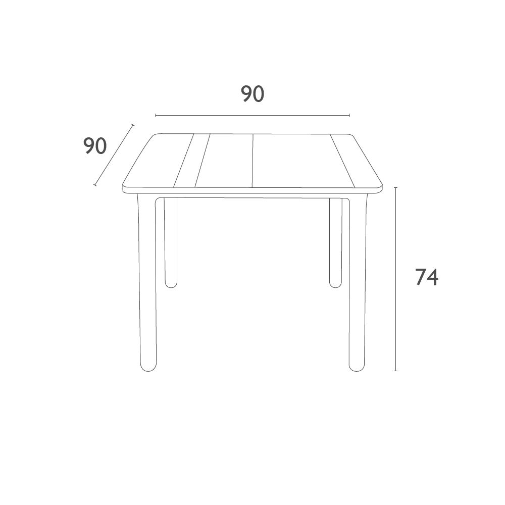 Mesa Terraza Noa 90x90 – Deco Exterior