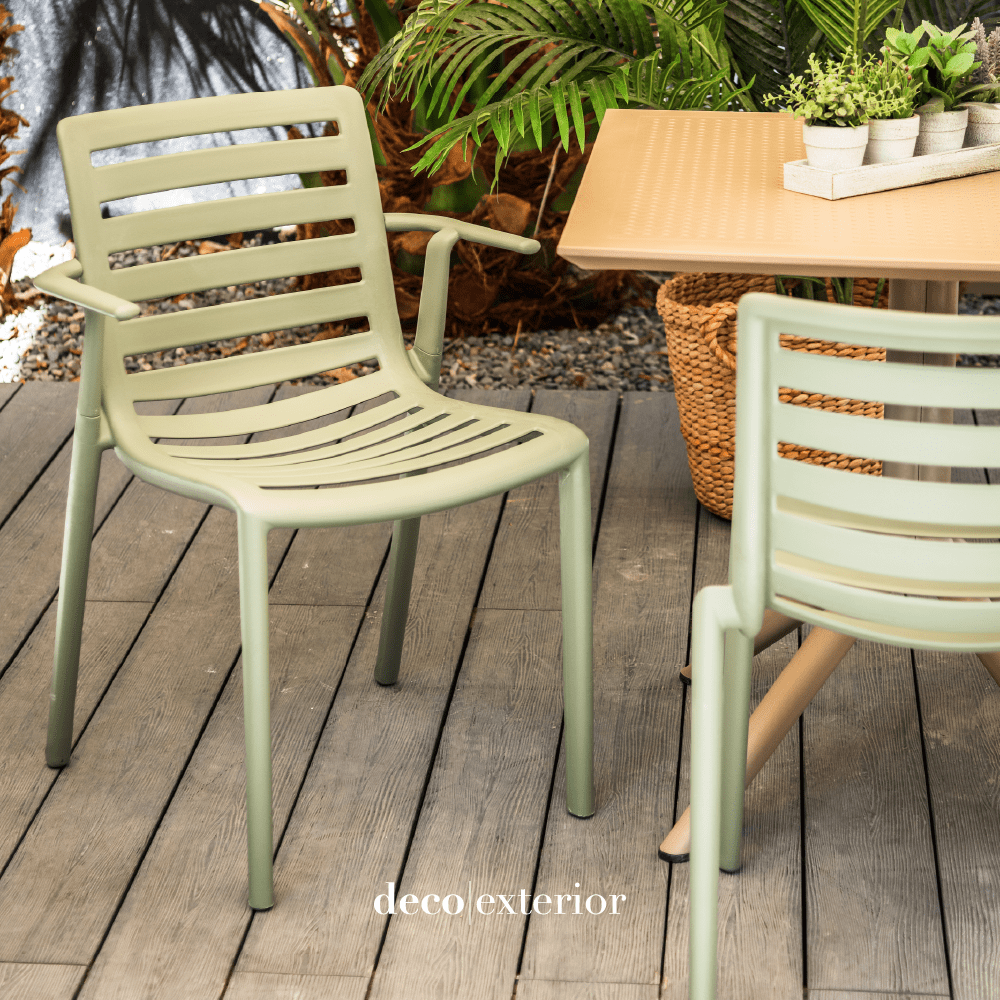 Silla Slatkat con Brazos Gris Verdoso