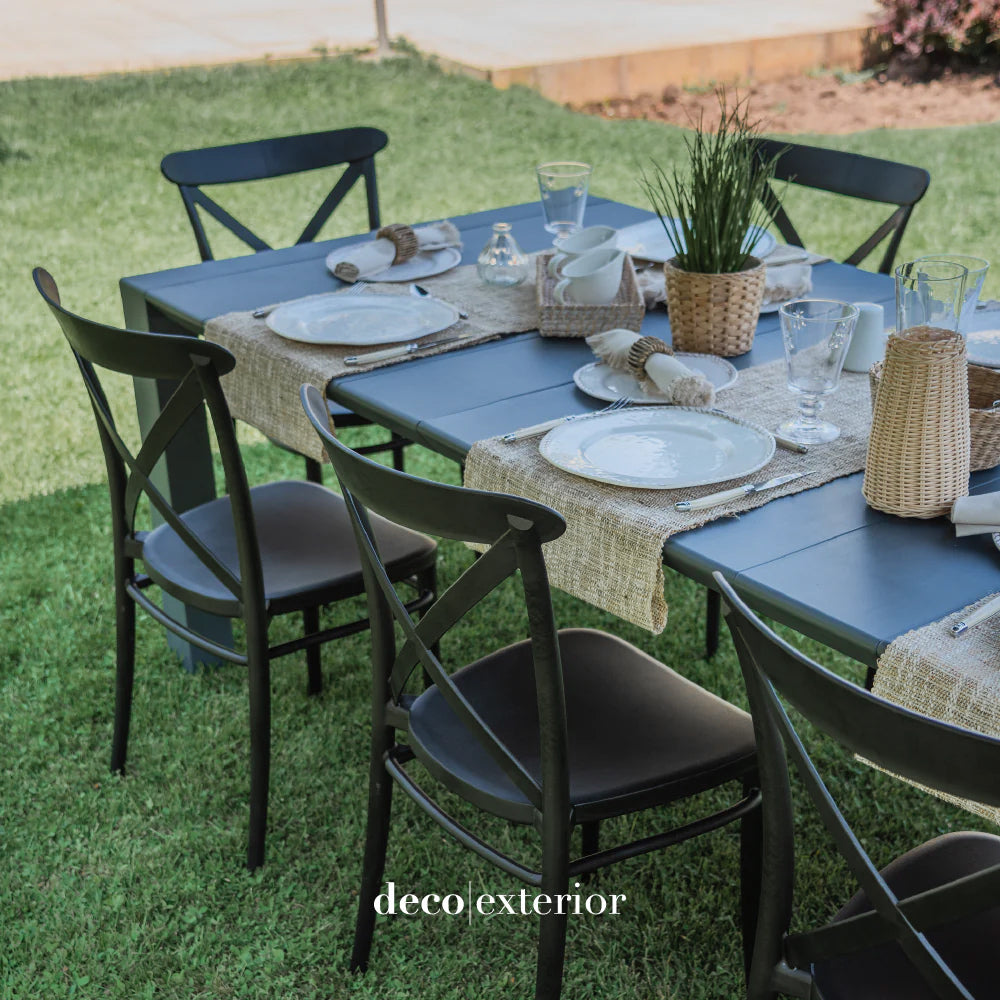 Mesa de Terraza Vegas XL + 10 Sillas Cross